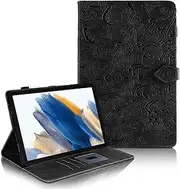 Case for Samsung Galaxy Tab A8 10.5 Inch SM-X200/X205/X207 2022, Galaxy Tab A8 Case, with Support Function/Wallet Models Samsung Tab A8 2022 Case (Black)