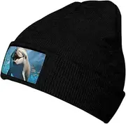 [BTCOWZRV] Happy Dolphin Print Beanie Hat Winter Casual Knitted Hat Soft Warm Skull Cap for Women Men Gifts Travel