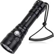 Dive Light, D20S 2000 Lumen Super Bright Scuba Diving Flashlight, Rechargeable D