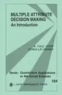 Multiple Attribute Decision Making: An Introduction by Ching-Lai Hwang (English)