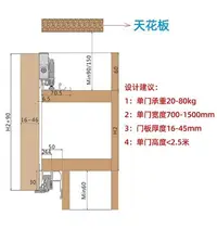 在飛比找Yahoo!奇摩拍賣優惠-【熱銷精選】外掛式電視柜滑軌雙向緩沖阻尼平趟衣柜對開門推拉門