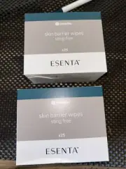 2 Boxes ConvaTec 423392 Esenta Skin Barrier Wipes Sting Free 25 Ct -Expires 2025