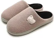 [SincereWay] Women's Cozy Home Slippers Slip On House Slipper Memory Foam Cozy Slippers Outdoor Indoor