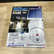 Outdoor Motion Sensor Solar Security Flood Light LED Weather-Resistant White
