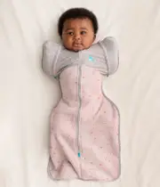 [Swaddle Up™ Transition Bag] Rose North Star •Cotton Fleece