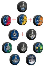 2020 Tampa Bay Lightning Stanley Cup Champions 11 Puck PKG -Stamkos, Vasilevskiy