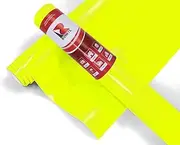 3M 1080 VCW17076 Satin Neon Fluorescent Yellow (5ft x 1ft W/Application Card) Vinyl Wrap Film Sheet with Air-Release for Cars, Trucks & More (5sq ft Roll)