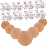 YARNOW 80PCS Breathable Flexible Bandages for Fingertips Round Finger Care Patches Portable Travel Essentials Durable and Comfortable First Aid for Outdoor Use