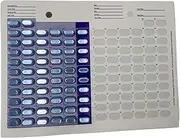 12 Pack of Disposable 62 Days Two Month Cold Seal Medication Blister Cards, One Piece Blister Pack for Pill, Medicine and Vitamins