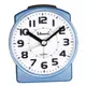 Telesonic/天王星鐘錶 現代鬧鐘水藍色 靜音機芯 貪睡功能