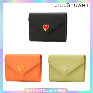 Jillstuart WOMEN [New Heart] Heart 金屬裝飾吊飾修身卡夾雙折錢包 3 色