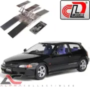 LCD MODELS LCD18018-BLACK 1:18 HONDA CIVIC SiR II EG6 W/ STAND&KEY CHAIN