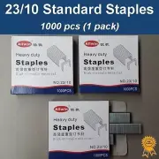 1x1000 pcs, 23/10, Standard Heavy Duty Staples, Refill School Home Office staple