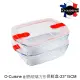 【O cuisine】歐酷新烘焙-百年工藝耐熱玻璃長方型保鮮盒(2件組)