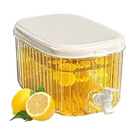 Fridge Water Dispenser - Water Dispenser Fridge Mount, Household Juices Kettle | Large Capacity Refrigerator Cooling Kettle, Travel Desktop Container Beverage for Cocktails, Juices, Tea, Fruit Tea