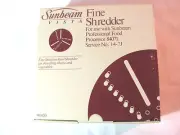 Sunbeam Vista Professional Food Processor Fine Shredder #94920