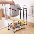 Kitchen Storage Rack Towel Sponge Drain Racks Rag Dishcloth Rack Bathroom Soap C