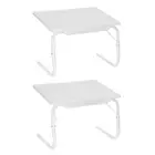 2PK Boxsweden Bed Mate 52cm Handy Portable/Foldable Laptop Desk/Table Home White