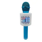 Bluetooth Wireless Karaoke Microphone Rechargeable Built-In Speaker Blue