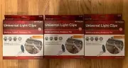Simple Living Universal Light Clips (Gutters, Shingles & Tile) 100 Clips X 3 NIB