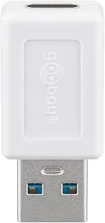 Goobay USB-C 3.0 Female to Male Adapter, White