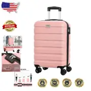 Compact 20-Inch Pink Travel Companion with TSA Security Lock & Warranty Included