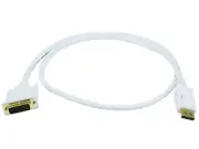 Monoprice 3ft. White Display port to DVI-D Cable PID: 6014 P/N: DP-DVI-28-03