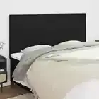 vidaXL Headboards 4 pcs Black 80 cm Fabric BMG