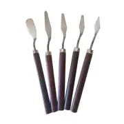 5 Pcs Painting Art Spatula Scraper Palette Spatula Art Tool for Artist DIY
