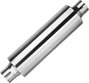 Car Silencers 2" 50mm Universal Car Exhaust Pipe Muffler Stainless Steel Muffler Tip Exhaust Tail Tube Silencer 16 Inch Long Exhaust Muffler