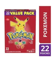 Pokemon Fruit Flavored Snacks, Treat Pouches, Value Pack, 22 ct
