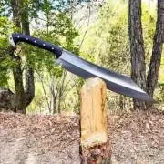 Custom Handmade Carbon Steel Machete Hunting Camping Outdoor Survival Machete