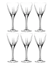 Barski Crystal Wine Goblets Set of 6