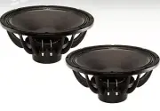 2 x B&C 14NDL88 14" 1400W Neodymium Pro Audio Woofer 8-Ohms Mid-Bass Speaker Sub