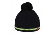 BRBL Dolomiti Merino Wool Blend Pull On BEANIE Warm Winter Hat Pom Pom Knitted