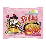 Samyang Buldak Cream Carbonara Hot Chicken Stir-Fried Instant Ramen Noodle, 1bag