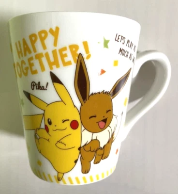 POCKET MONSTER PIKACHU EIEVUI Character Ceramic Mug Cup Gift New
