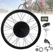 Electric Bike Conversion kit Electric Bike Conversion Kit, 20" 26" Fat Rear E-Bike Wheel Hub 72V 3000W Motor Conversion Kit for Electric Bicycle, with Intelligent Controller and PAS System(26in)