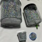 Silver Holographic RAINBOW Metal Flake .025” X LARGE auto paint 2oz 2 ounces