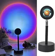 Romantic Sunset Projection Lamp LED Floor Rainbow Night Light Home Living Decor (Rainbow)