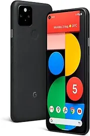 SIM Free Google Pixel 5 128GB 5G Mobile Phone - Just Black, The Ultimate 5G Google Phone