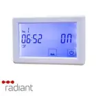 Radiant Digitial Timer Switch - White - Horizontal (Heated Towel Rail)