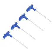 4pcs 6mm Hex Key T-Handle Dual End Wrench Spanner, Metric CR-V Steel