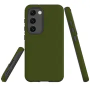 For Samsung Galaxy S23 Case Shielding Cover, Army Green