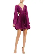 Mac Duggal Knotted Midriff A-Line Dress