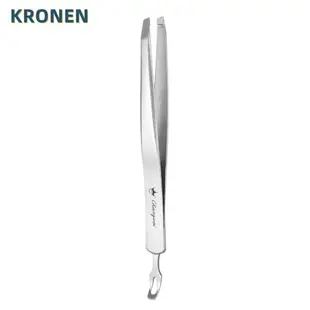 KRONEN 優質皇冠眉毛夾+刮粉刺棒 X-006 /粉刺痘痘刮棒工具【官方旗艦館】