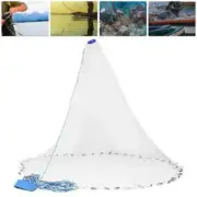 Fishing Cast Net Bait Easy Throw Hand Cast Strong Nylon Fish Mesh Fishing Net