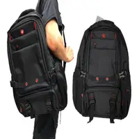 在飛比找momo購物網優惠-【OverLand】後背包大容量主袋+外袋共六層防水尼龍布胸