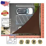 Heavy-Duty 200 GSM Brown Right Triangle Sun Shade Sail - Custom Sizes Available