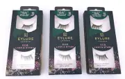 3 X Eylure London Eco Lash & Stash Vegan Faux Mink Date Night Lashes - Brand New